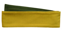 W106　角帯（ツムギクロス59500番(金茶)×深緑）