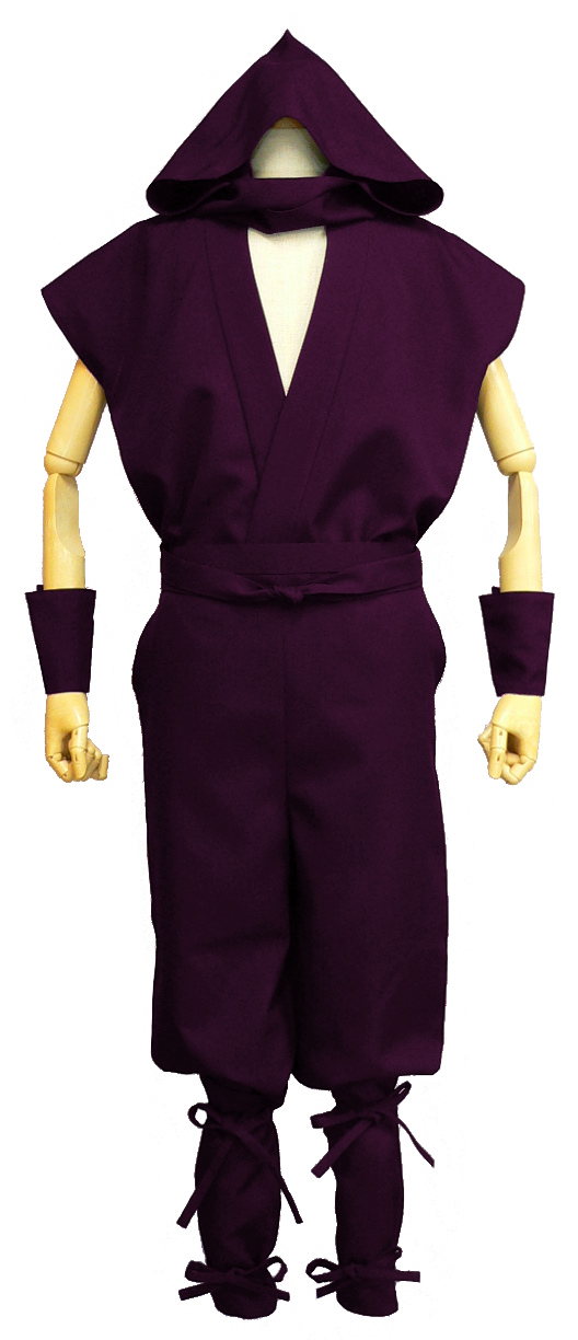 紫の忍者衣装